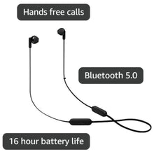 Load image into Gallery viewer, JBL Tune 215 - Bluetooth Wireless in-Ear Headphones with 3-Button Mic/Remote and Flat Cable - Black, Small_955