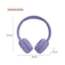 Load image into Gallery viewer, JBL Tune 520BT - Wireless On-Ear Headphones, Up to 57H Battery Life and Speed Charge, Lightweight, Comfortable and Foldable Design, Hands-Free Calls with Voice Aware (Purple)_3500