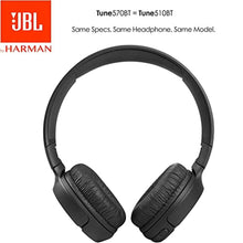 Load image into Gallery viewer, JBL Tune 570BT On-Ear Wireless Bluetooth Headphones with Pure Bass Stereo Sound, Includes Cleaning Cloth - Black(JBLT570BTBLKAM-CC)_1087