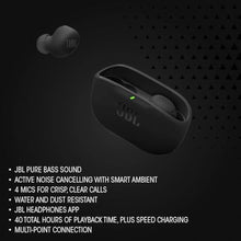 Load image into Gallery viewer, JBL Vibe Buds 2 - True Wireless Noise Cancelling Earbuds with JBL Pure Bass Sound & Smart Ambient Technology, 4mics for Crisp, Clear Calls, up to 40Hrs of Playback, IP54 Dust & Water Resistant (Pink)_1616
