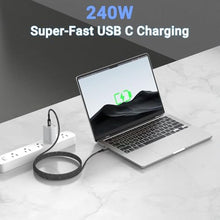 Load image into Gallery viewer, JBTOP 80Gbps USB c to USB c 4.0 for Thunderbolt 5 Cable 6.6ft(2packs), Black_211