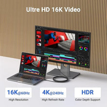 Load image into Gallery viewer, JBTOP 80Gbps USB c to USB c 4.0 for Thunderbolt 5 Cable 6.6ft(2packs), Black_213