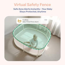 Load image into Gallery viewer, jeeber 2.4GHz WiFi Baby Monitor,1080P,4" IPS Display, PTZ 360View, white_847