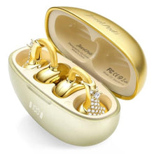 Load image into Gallery viewer, JewelPods C3 Wireless Bluetooth Earbuds, Jeweled Open-Ear Headphones, Gold_1