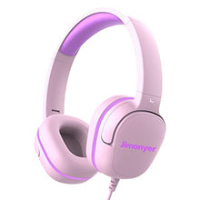 Load image into Gallery viewer, Jimonyer Kids Headphones for School, 3.5mm Jack Wired Headphones for Kids with Safe Volume Limiter, HD Stereo Sound On-Ear Girls Boys Toddler Headphone for Tablet, iPad, Kindle(Pink)_1