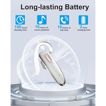 Load image into Gallery viewer, Jinreoo Bluetooth Headset V5.1, Wireless Hands-Free Earpiece with Noise Cancellation, Built-in Microphone for iPhone Android Business Calls - White_4093