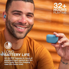Load image into Gallery viewer, JLab Go Air Pop True Wireless Bluetooth Earbuds + Charging Case, Slate, Dual Connect, IPX4 Sweat Resistance, Bluetooth 5.1 Connection, 3 EQ Sound Settings Signature, Balanced, Bass Boost_2734