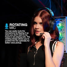Load image into Gallery viewer, JLab Nightfall Wired Gaming Headset, 3.5mm, Black_3457