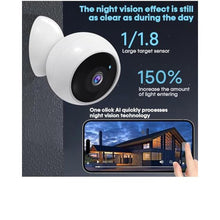 Load image into Gallery viewer, JMCAMDM Security Cameras Wireless Outdoor,2K Battery Wireless WiFi Cameras for Home Security,AI Motion Detection,Local SD/Cloud Storage,Smart Home Cam (White 1 Pack), WhitePack_769