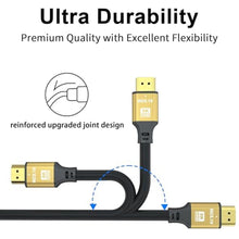 Load image into Gallery viewer, jojobnj Short Hdmi Cable 6.6FT 2Pack, 8K@60Hz 4K@120Hz, 48 Gbps Ultra High Speed Hdmi 2.1 cord with Gold-plated Connectors, Aluminum Shell, for Monitor, Laptop, TV, soundbar, PS5, Xbox, Gaming Console_4732