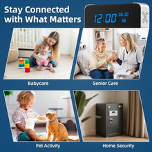 Load image into Gallery viewer, JOOKACE Hidden Camera Clock with Bluetooth Speaker 4K WiFi Indoor Camera for Home Security - Mini Nanny Cam with Night Vision, Motion Detection, Remote Live Stream, USKP_846