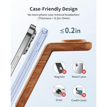 Load image into Gallery viewer, JoyGeek 3 in 1 Charging Station for Apple Devices, Wireless Charger Stand for iPhone 17/16/15/14/13/12/11/SE/X Pro Max Plus - Apple Watch 11/10/9/Ultra 2/8/SE/7/6/5 - AirPods Pro 2/3/2, WoodgrainColor_4213