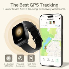 Load image into Gallery viewer, JrTrack 5 Kids Smart Watch by Cosmo | Best Kid-Safe Phone Watch | Precision Real-Time GPS Tracking | Call, Text, Activity, School Settings | Spotify Music | Parental Controls | SOS & Safety Alerts, Black_1807