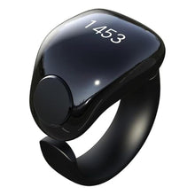 Load image into Gallery viewer, JSGHGDF Tasbih Zikr Smart Ring, Adjustable Ring Finger Counter with Size (18/20/22mm),APP Support Digital Counter Prayer Reminder Rings, Waterproof 4 Digit Finger Counter zikr Ring for Muslims, black_1