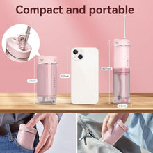 Load image into Gallery viewer, JTF Portable Water Flosser for Travel, 50% Smaller Compact Mini Design, Pink_1286