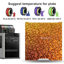 Load image into Gallery viewer, JUUPINE H2D Build Plate 355x346mm Double Sided Chameleon PEO+Starry PEY Build Plate Flexible Removable Spring Steel Heated Printing Bed Platform for Bambu Lab H2D/H2D Laser 3D Printer, ChameleonGalaxy_74