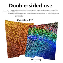 Load image into Gallery viewer, JUUPINE H2D Build Plate 355x346mm Double Sided Chameleon PEO+Starry PEY Build Plate Flexible Removable Spring Steel Heated Printing Bed Platform for Bambu Lab H2D/H2D Laser 3D Printer, ChameleonGalaxy_75