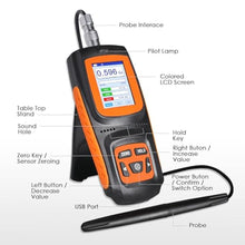 Load image into Gallery viewer, JuviPerpric Gauss Meter, Handheld Digital Tesla Meter with Probe 0-2500mT Magnetometer with Data Logging and Alarm,5% General Accuracy for Factories, Workshops_2959