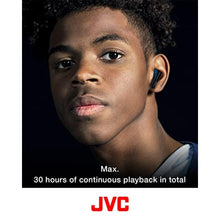 Load image into Gallery viewer, JVC RIPTIDZ True Wireless Headphones with Touch Sensor Operation, Single Ear use, IPX5, Bluetooth 5.1, Long Battery Life (up to 30 Hours) - HAA9TB (Black), Small_102