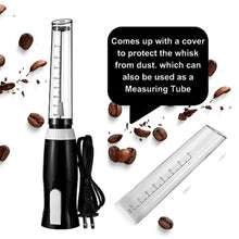Load image into Gallery viewer, K-Brands Corded Electric Milk Frother with Plug in - Handheld Electric Whisk Stirrer Whipper - Foam Maker for Coffee, Latte, Cappuccino, Hot Chocolate Powerful Drink Mixer, Black_8067