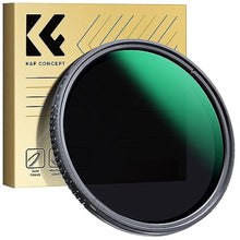 Load image into Gallery viewer, K&F CONCEPT 52mm Variable ND2-400(1-9 Stops) Waterproof ND Lens Filter_1
