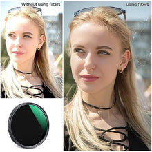 Load image into Gallery viewer, K&F CONCEPT 52mm Variable ND2-400(1-9 Stops) Waterproof ND Lens Filter_7497