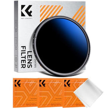 Load image into Gallery viewer, K&F CONCEPT 55mm Variable ND2-2000 (1-11 Stops) ND Camera Lens Filter-18 Multi-Coated Adjustable Neutral Density Filter with 3 Vacuum Cleaning Cloths (K-Series)_1