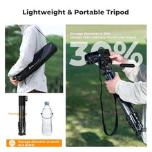 Load image into Gallery viewer, K&F CONCEPT 75" Aluminum Camera Tripod, Lightweight and Compact for Travel, Black_905