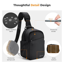 Load image into Gallery viewer, K&F CONCEPT Camera Sling Bag, Compact Photography Bag for DSLR Mirrorless, Black_445