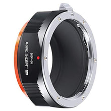 Load image into Gallery viewer, K&F CONCEPT EF EF-S Lens to NEX Adapter Plus, Manual Focus Lens Adapter with Matting Varnish Design Compatible with Sony Alpha E Mount Mirrorless Cameras_8038