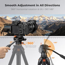Load image into Gallery viewer, K&F CONCEPT Plastic Fluid Head Silky Smooth for 360Pan and Tilt_705