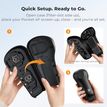 Load image into Gallery viewer, K&F CONCEPT Protective Case Compatible with DJI Osmo Pocket 4P, Black_297