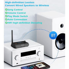 Load image into Gallery viewer, KAIY Bluetooth 5.4 Receiver for Home Stereo, Optical Low Latency & HD Music Audio Bluetooth to RCA Adapter for Stereo/Speakers/Wired Speakers/Home Audio Music Streaming Stereo System, Support AUX/USB, Black_4586