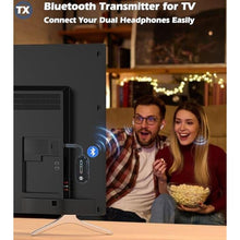 Load image into Gallery viewer, KAIY Bluetooth Transmitter Receiver for Airplane/TV/Car, Black_4936