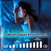 Load image into Gallery viewer, Kakashi 6000mAh Portable Neck Fan Rechargeable, Bladeless Operated Wearable Personal Fan with 3 Speeds, 360Cooling Leafless Hanging Neck Fan Blow Cold Air for Travel Outdoor, Black_7316