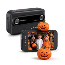 Load image into Gallery viewer, KanDao QooCam Ego-Handheld 3D VR Camera, Portable 24MP 3D Photo shooting/4K 60FPS Video Recording,Compatible with VR Headsets, AR AI Glasses & Projectors, Black Camera Only Without viewer_1