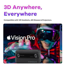 Load image into Gallery viewer, KanDao QooCam Ego-Handheld 3D VR Camera, Portable 24MP 3D Photo shooting/4K 60FPS Video Recording,Compatible with VR Headsets, AR AI Glasses & Projectors, Black Camera Only Without viewer_160