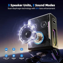 Load image into Gallery viewer, Karaoke Machine with 2 Wireless Microphones, Black_385