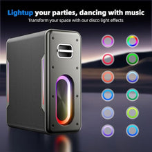 Load image into Gallery viewer, Karaoke Machine with 2 Wireless Microphones, Black_388