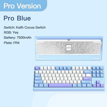 Load image into Gallery viewer, KEEBMONKEY WOBKEY Crush 80 Reboot CNC Aluminum 5-Second Quick-Release Triple-Mode Connectivity Mechanical Keyboard with Superior Acoustics (Pro Blue)_5612