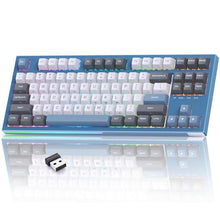 Load image into Gallery viewer, KEMOVE K87 Wireless TKL Mechanical Gaming Keyboard, Hot-swappable, RGB Backlit, Programmable, Bluetooth/2.4GHz/USB-C, 80% 87 Keys Compact Keyboard with Quiet Linear Red Switch for Windows/Mac/Linux, LinearRedSwitch_1