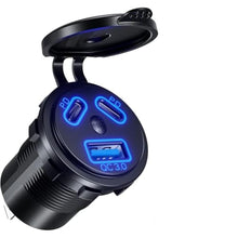 Load image into Gallery viewer, Kewig 12V USB Outlet Car Charge, 108W Super Fast Dual Charging Port_1