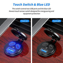 Load image into Gallery viewer, Kewig 12V USB Outlet Car Charge, 108W Super Fast Dual Charging Port_1918