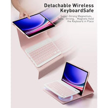 Load image into Gallery viewer, Keyboard Case for 2025 Lenovo Idea Tab Plus 12.1 Inch/Lenovo Tab K12 - Stand Folio Detachable Keyboard Cover with Mouse (TB361FU/TB361ZU) - Pink_35