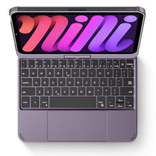 Load image into Gallery viewer, Keyboard Case for iPad Mini 7th Gen (A17 Pro) and 6th Generation Purple, MetallicPurple_1241
