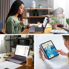 Load image into Gallery viewer, Keyboard Case for iPad Mini 7th Gen (A17 Pro) and 6th Generation Purple, MetallicPurple_1244
