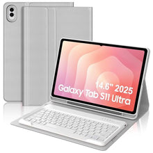 Load image into Gallery viewer, Keyboard Case for Samsung Galaxy Tab S11 Ultra 14.6 Inch 2025, Galaxy Tablet S11 Ultra Case Keypad with S Pen Holder, Smart Folio Cover for Samsung Tab 14.6'' SM-X930/X936B with Keyboard, Grey_1