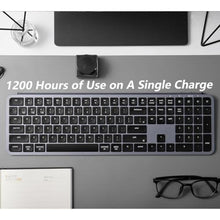Load image into Gallery viewer, Keychron B6 Pro Full-Size Ultra-Slim Wireless ZMK Custom Keyboard, Triple-Mode 2.4 G/Bluetooth 5.2/Wired Programmable, Lightweight Quiet Key with Numeric Keypad for Mac/Windows, Space Gray, SpaceGray_7193