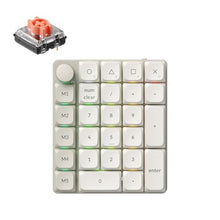 Load image into Gallery viewer, Keychron K0 Max QMK Wireless Custom Number Low-Profile RGB Backlit (Hot-Swappable) Silent Red Switch Keypad, 2.4 GHz & Bluetooth 5.3 Connection, 1000Hz Polling Rate - Retro Version, SilentRedSwitch_1