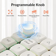 Load image into Gallery viewer, Keychron K0 Max QMK Wireless Custom Number Low-Profile RGB Backlit (Hot-Swappable) Silent Red Switch Keypad, 2.4 GHz & Bluetooth 5.3 Connection, 1000Hz Polling Rate - Retro Version, SilentRedSwitch_206